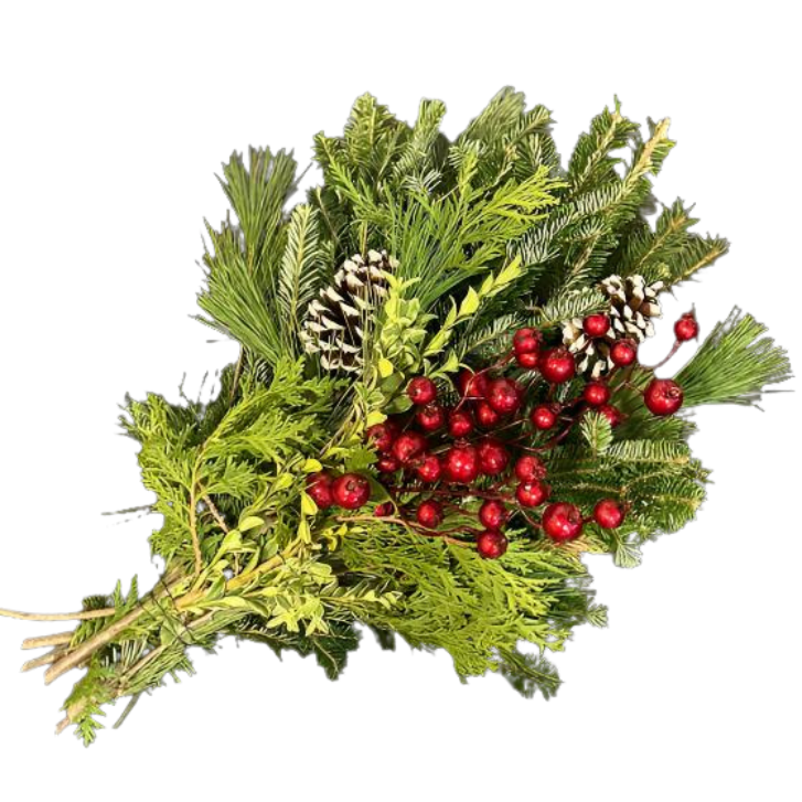 Evergreen Vase Bouquet, 15"-18"