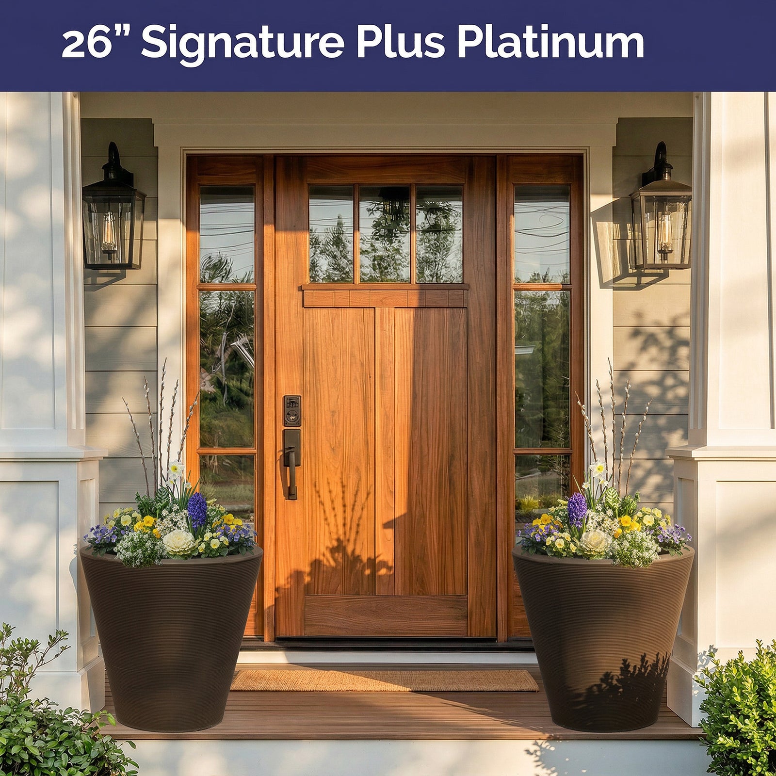 Planter Delivery Subscription-Simple and Grand-SELECT (11"-12") - Budget Friendly-Square-Full Sun-Simple and Grand