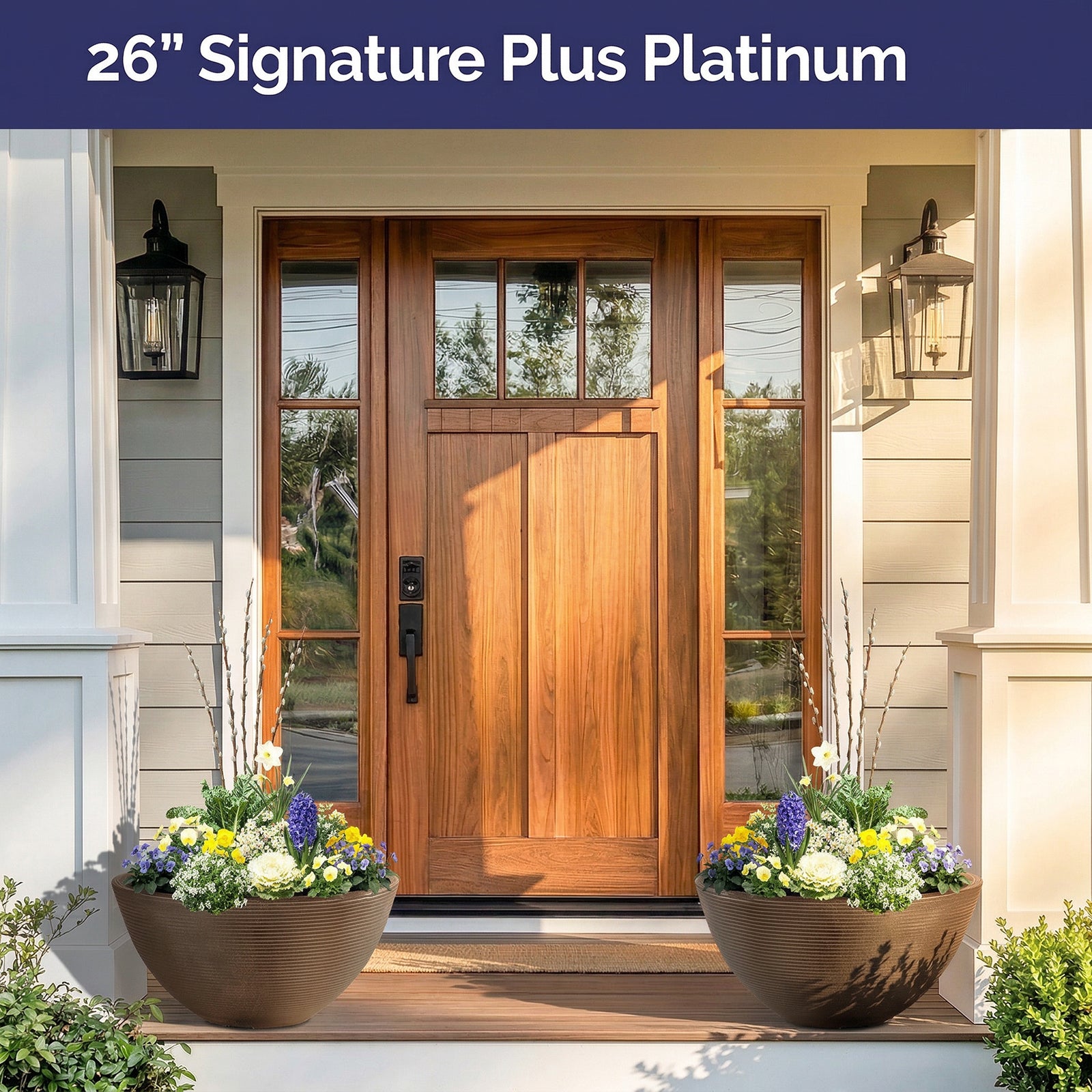 Planter Delivery Subscription-Simple and Grand-SELECT (11"-12") - Budget Friendly-Square-Full Sun-Simple and Grand