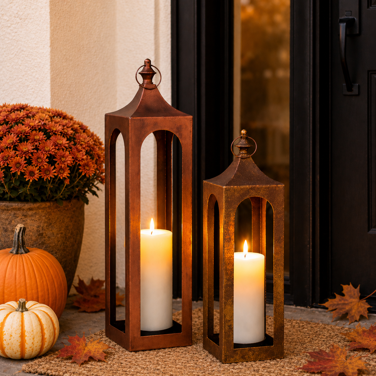 Copper Lantern, Set of 2