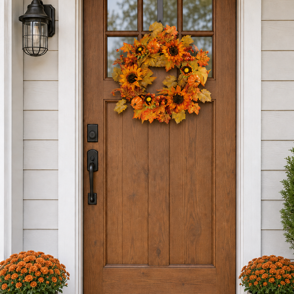 Autumn Harvest Wreath , 22"