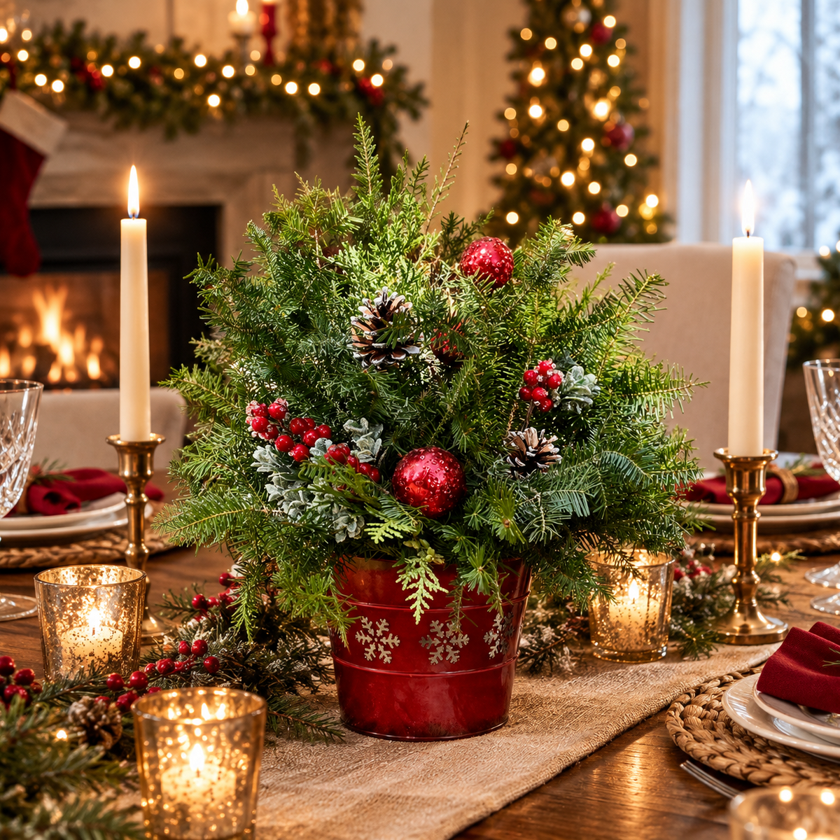 Snowflake Centerpiece, 7.5"