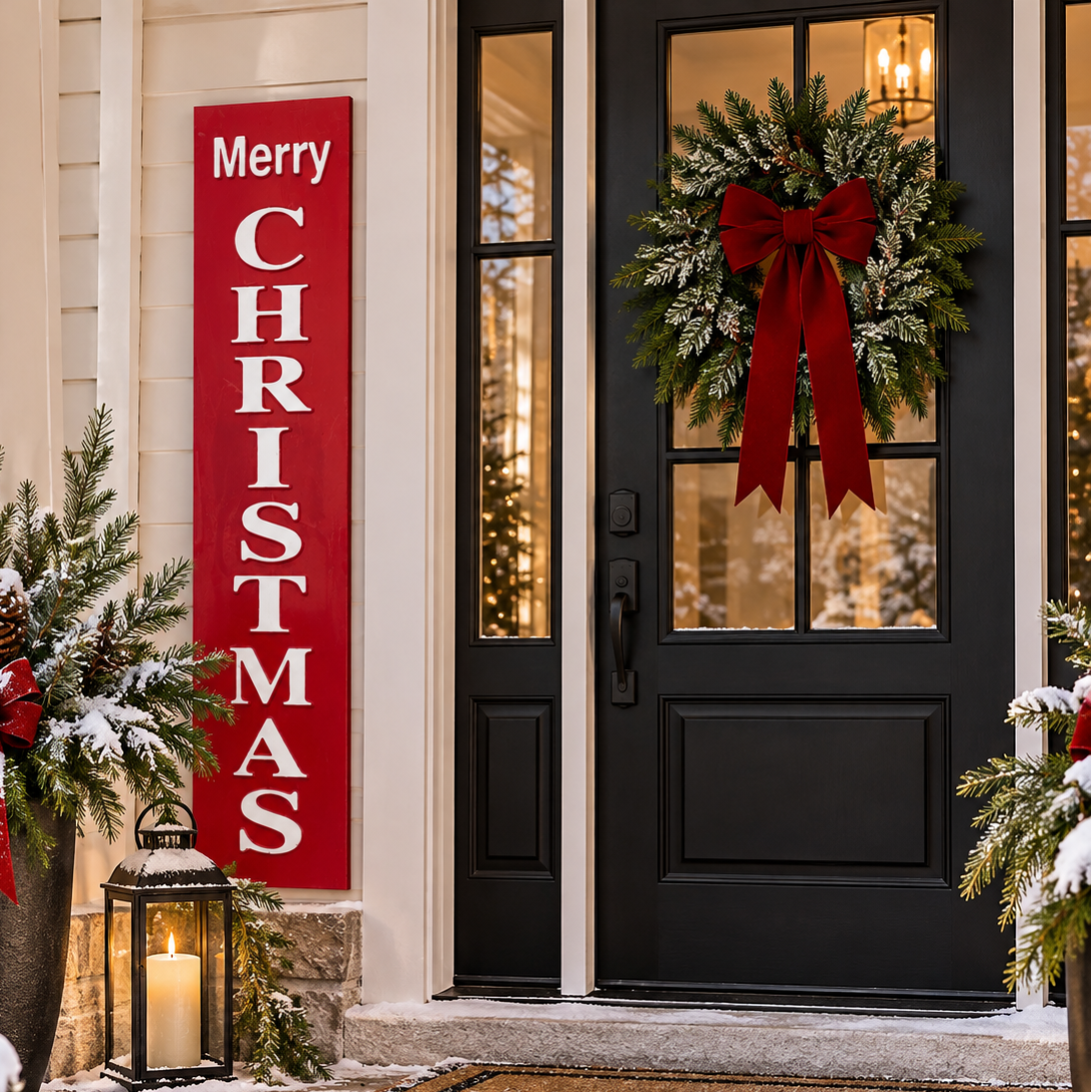 Merry Christmas Porch Sign, 48"