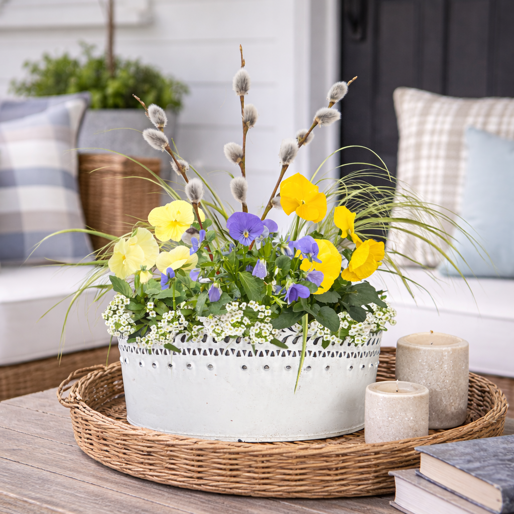 Spring Has Sprung Mixed Pot, 11"-Seasonal Decor-Simple and Grand-Simple and Grand