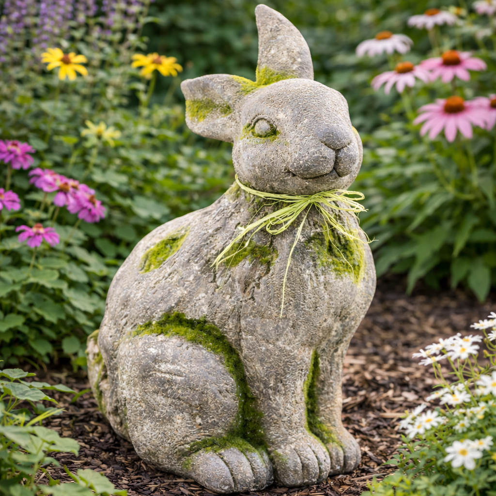 Welcome Spring Bunny, 13.75"-Seasonal Decor-Simple and Grand-Simple and Grand