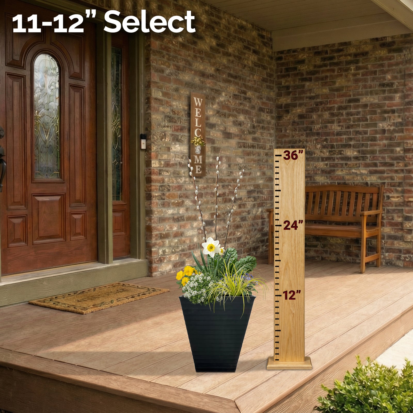 Planter Delivery Subscription-Simple and Grand-SELECT (11"-12") - Budget Friendly-Square-Full Sun-Simple and Grand