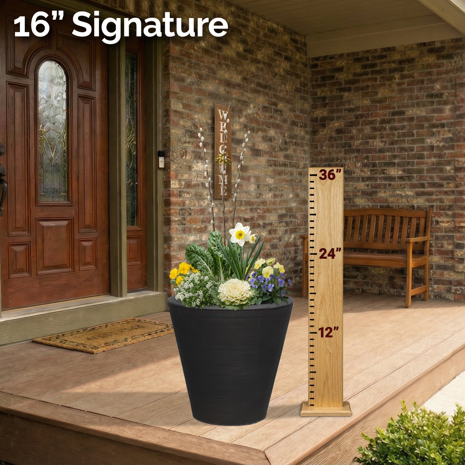 Planter Delivery Subscription-Simple and Grand-SELECT (11"-12") - Budget Friendly-Square-Full Sun-Simple and Grand