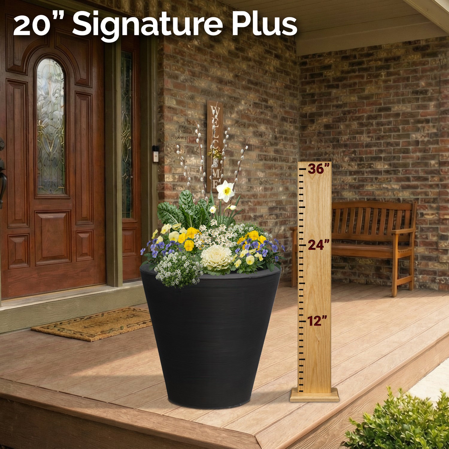 Planter Delivery Subscription-Simple and Grand-SELECT (11"-12") - Budget Friendly-Square-Full Sun-Simple and Grand