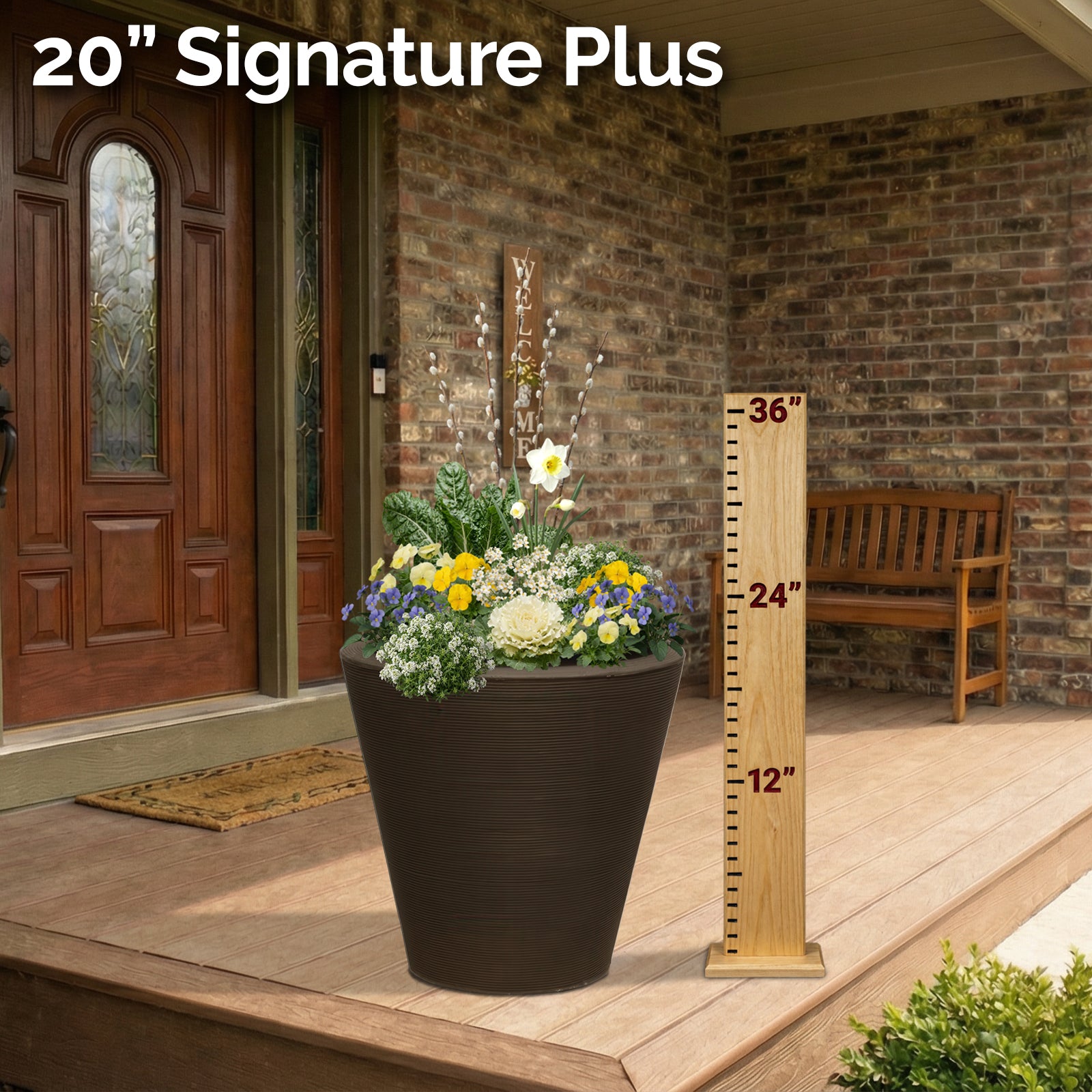 Planter Delivery Subscription-Simple and Grand-SELECT (11"-12") - Budget Friendly-Square-Full Sun-Simple and Grand