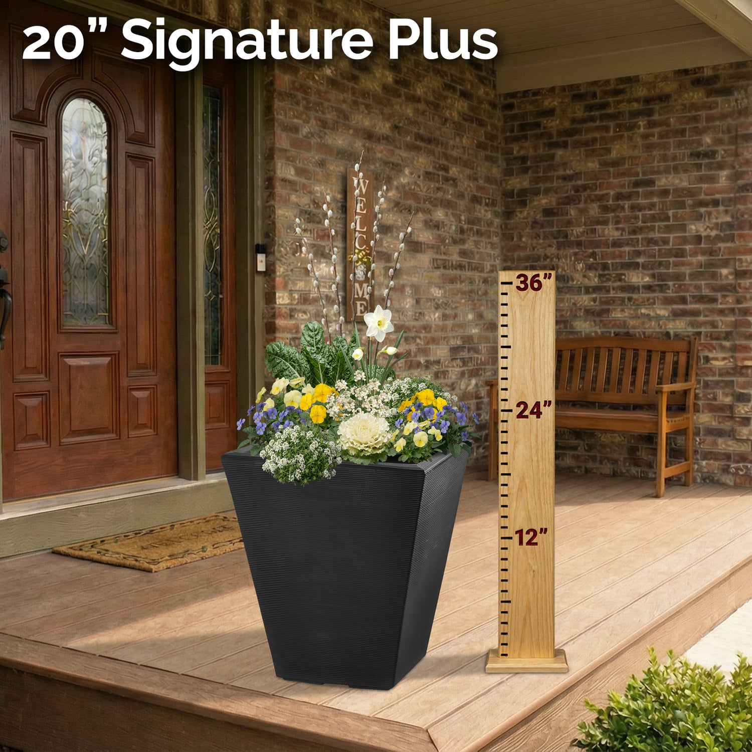 Planter Delivery Subscription-Simple and Grand-SELECT (11"-12") - Budget Friendly-Square-Full Sun-Simple and Grand
