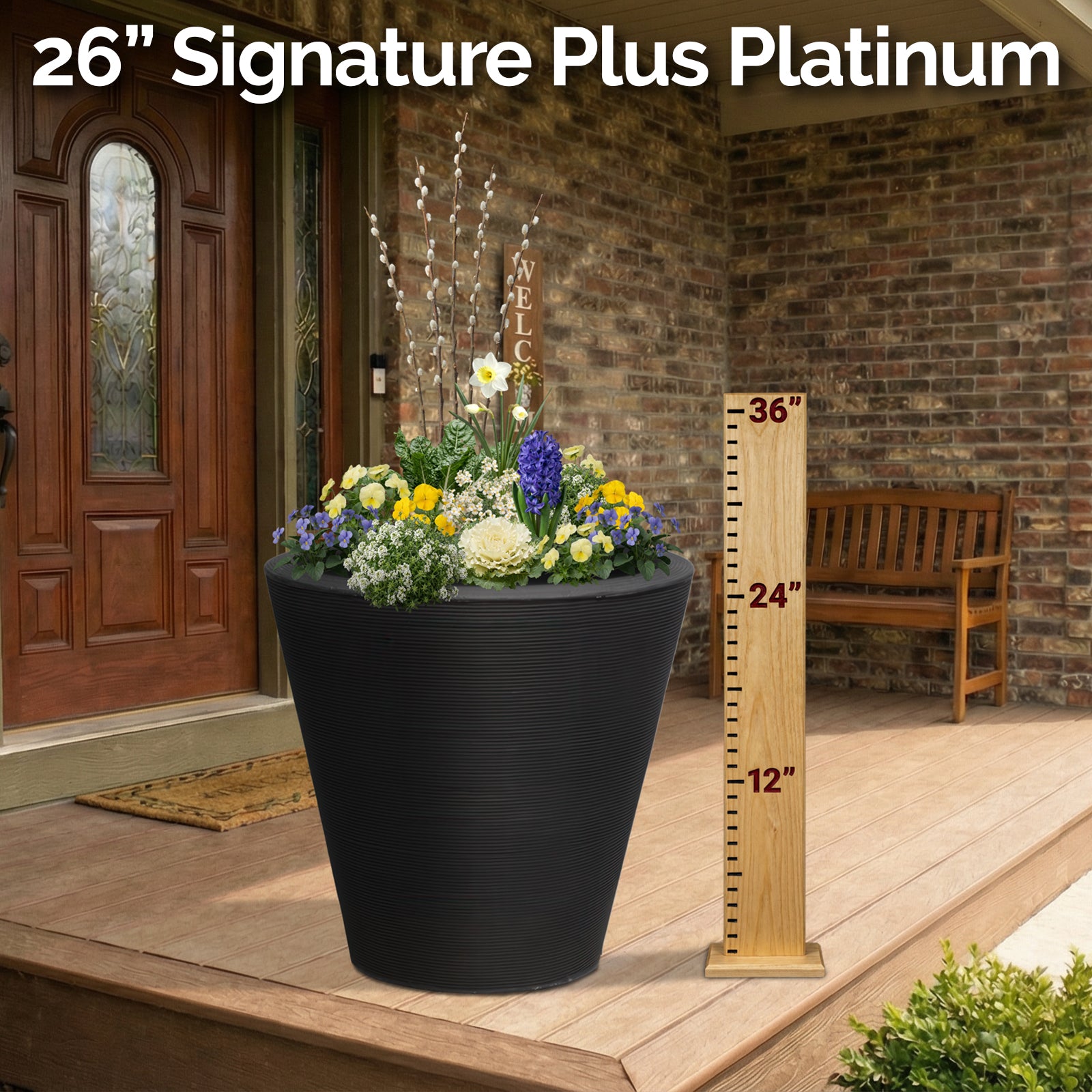 Planter Delivery Subscription-Simple and Grand-SELECT (11"-12") - Budget Friendly-Square-Full Sun-Simple and Grand