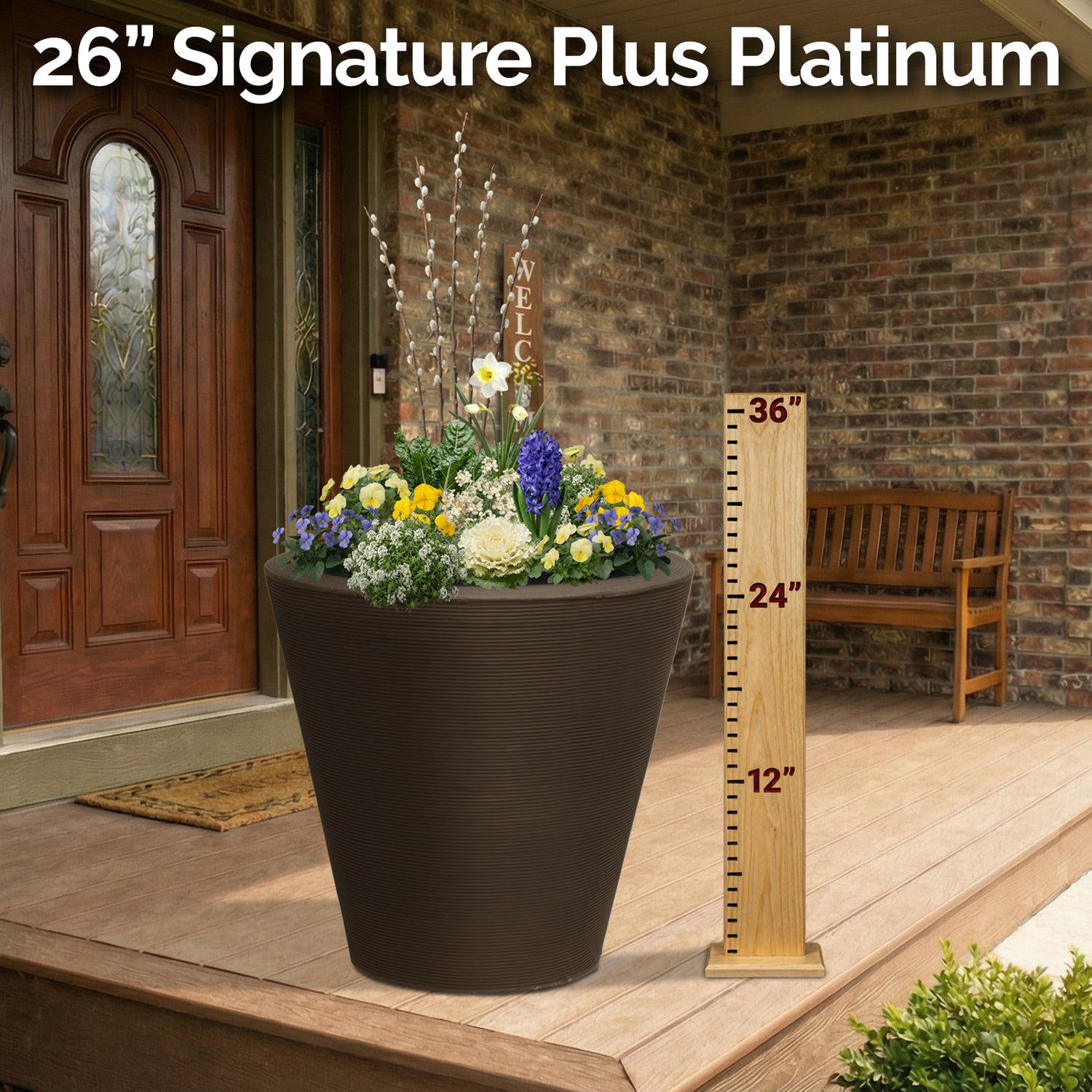 Planter Delivery Subscription-Simple and Grand-SELECT (11"-12") - Budget Friendly-Square-Full Sun-Simple and Grand