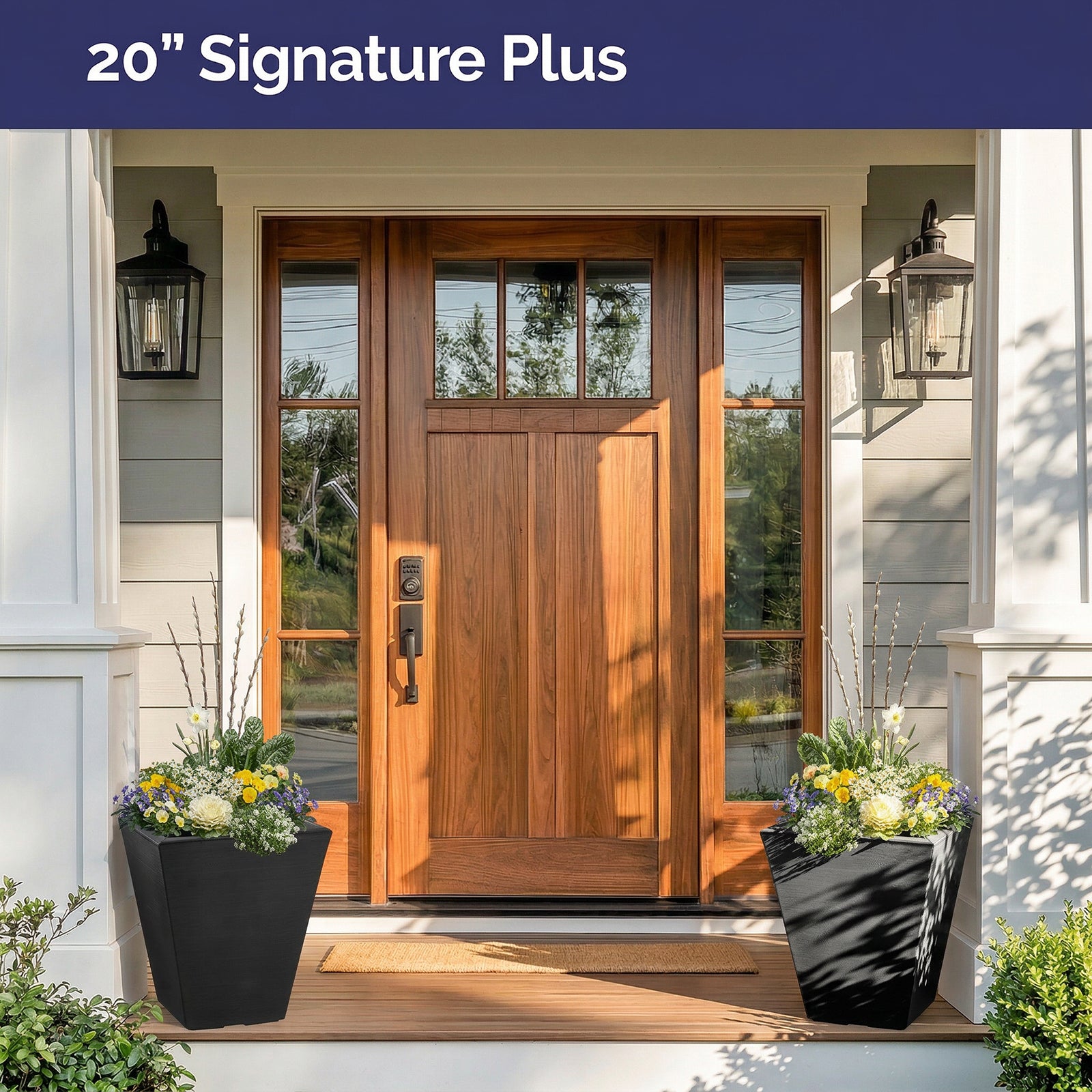 Planter Delivery Subscription-Simple and Grand-SELECT (11"-12") - Budget Friendly-Square-Full Sun-Simple and Grand