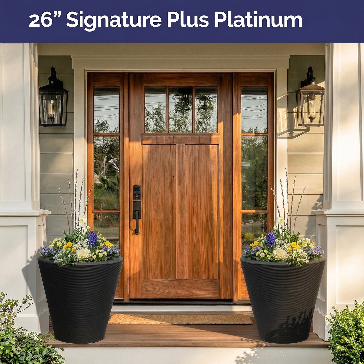 Planter Delivery Subscription-Simple and Grand-SELECT (11"-12") - Budget Friendly-Square-Full Sun-Simple and Grand