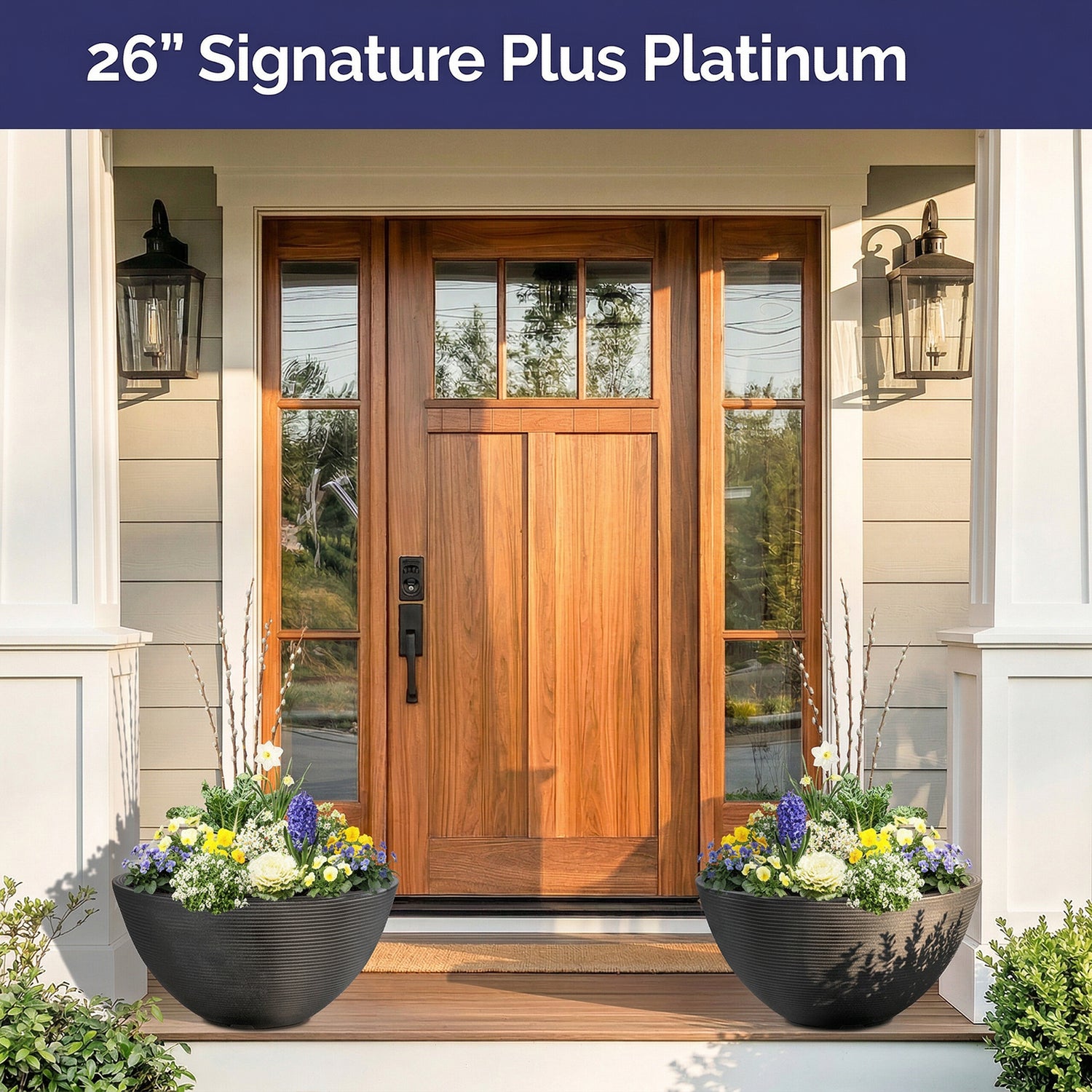 Planter Delivery Subscription-Simple and Grand-SELECT (11"-12") - Budget Friendly-Square-Full Sun-Simple and Grand