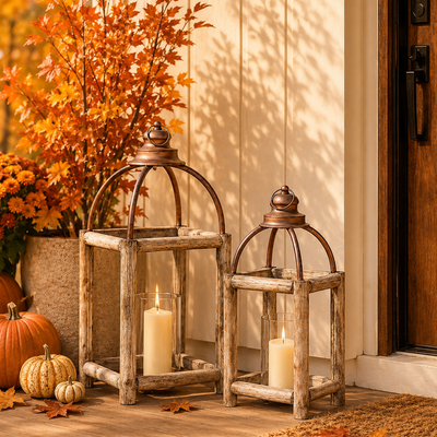 Rustic Lantern, Set of 2