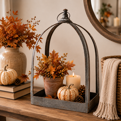 Metal Display Lantern, 20.5"