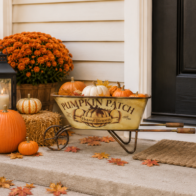Pumpkin Patch Wheelbarrow, 28"