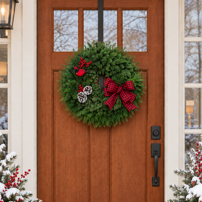 Cardinal Wreath, 24"