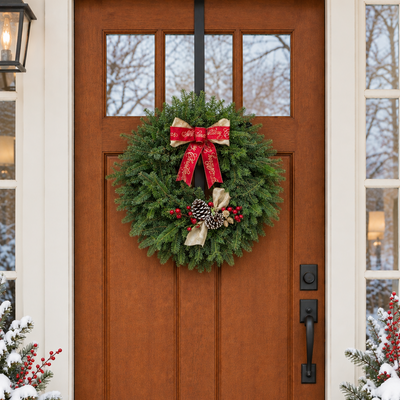 Merry Christmas Wreath, 24"