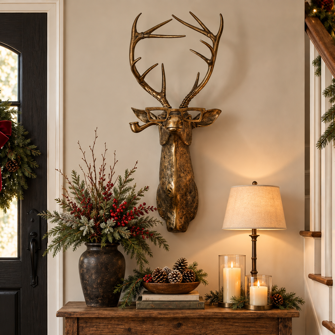 "Frankie" Stag Wall Mount, 47"