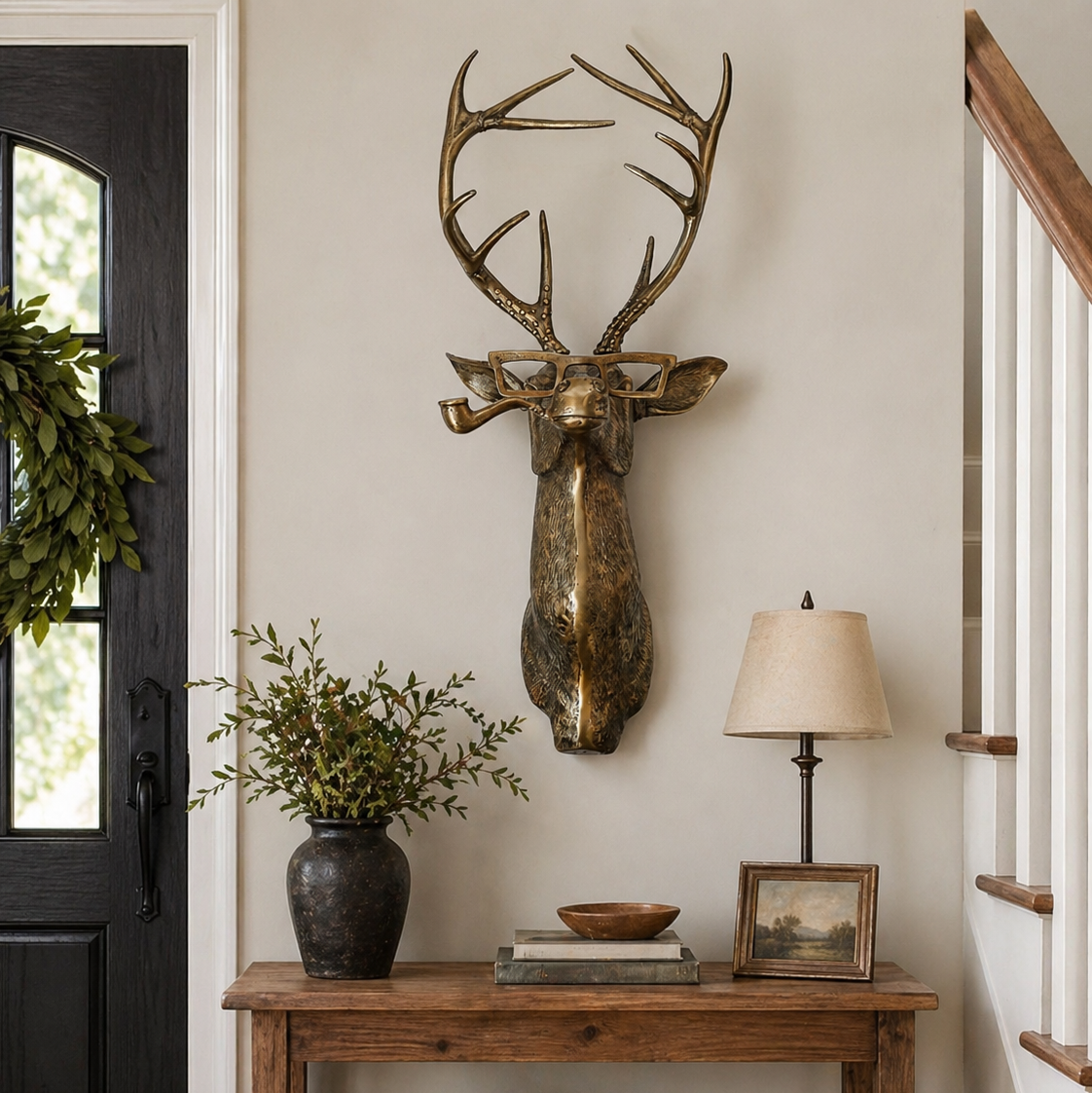 "Frankie" Stag Wall Mount, 47"
