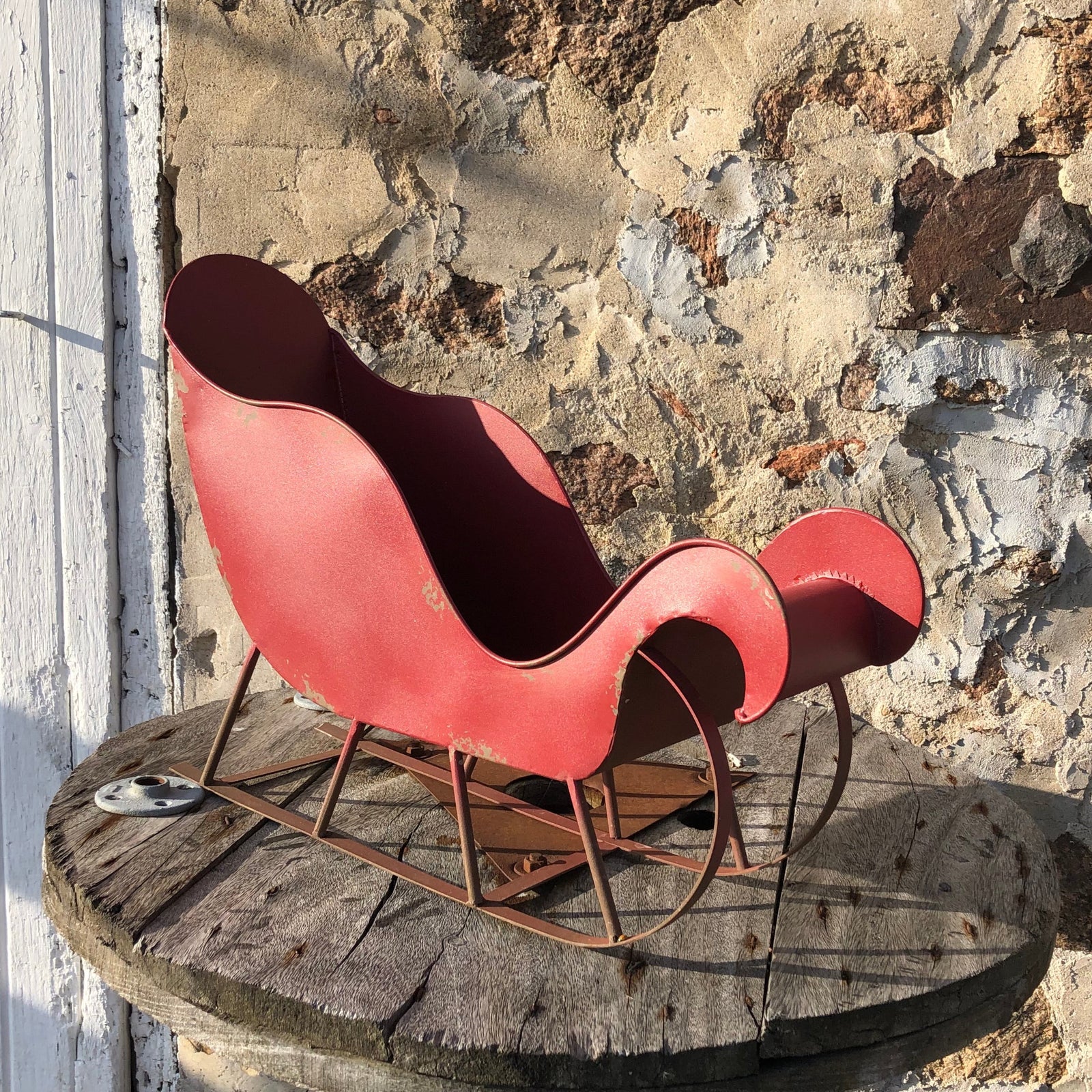 Old World Sleigh Decor, 29"-Seasonal Decor-Simple and Grand-Simple and Grand