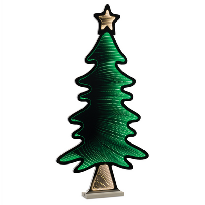 LED Infinity Light, Tree w/ Star