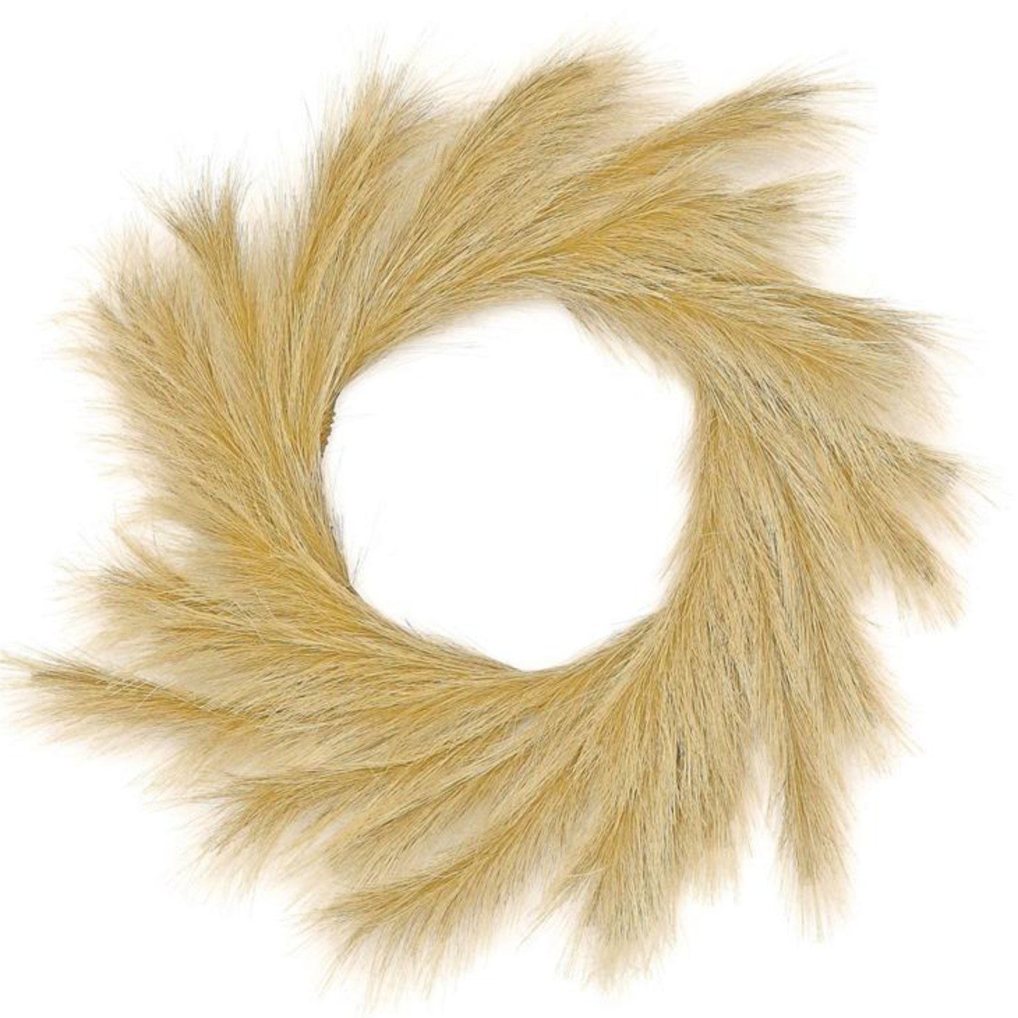Pampas Plume Wreath, 20"-Seasonal Decor-Simple and Grand-Simple and Grand