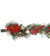 Poinsettia & Ball Ornament Artificial Garland, 72"-Seasonal Decor-Simple and Grand-Simple and Grand