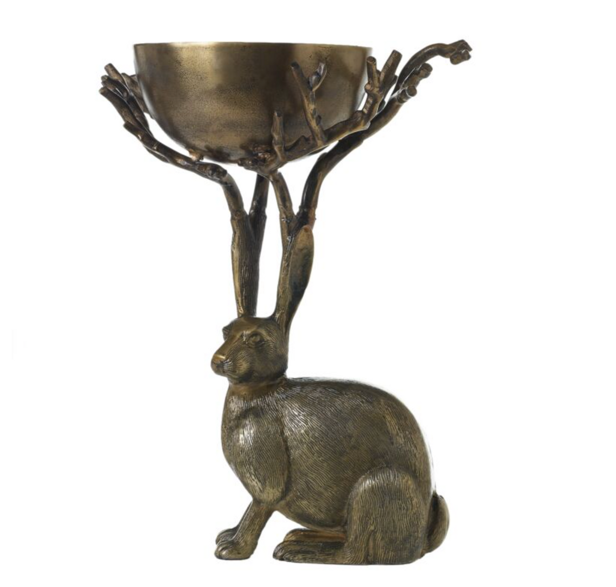 &quot;Eric&quot; Rabbit Branch Bowl, 21&quot;-Seasonal Decor-Simple and Grand-Simple and Grand