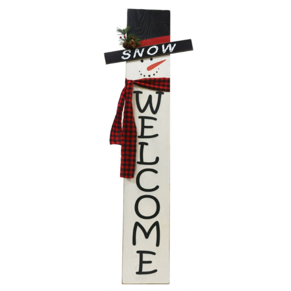 Snowman Welcome Sign, 48"-Simple and Grand-Simple and Grand