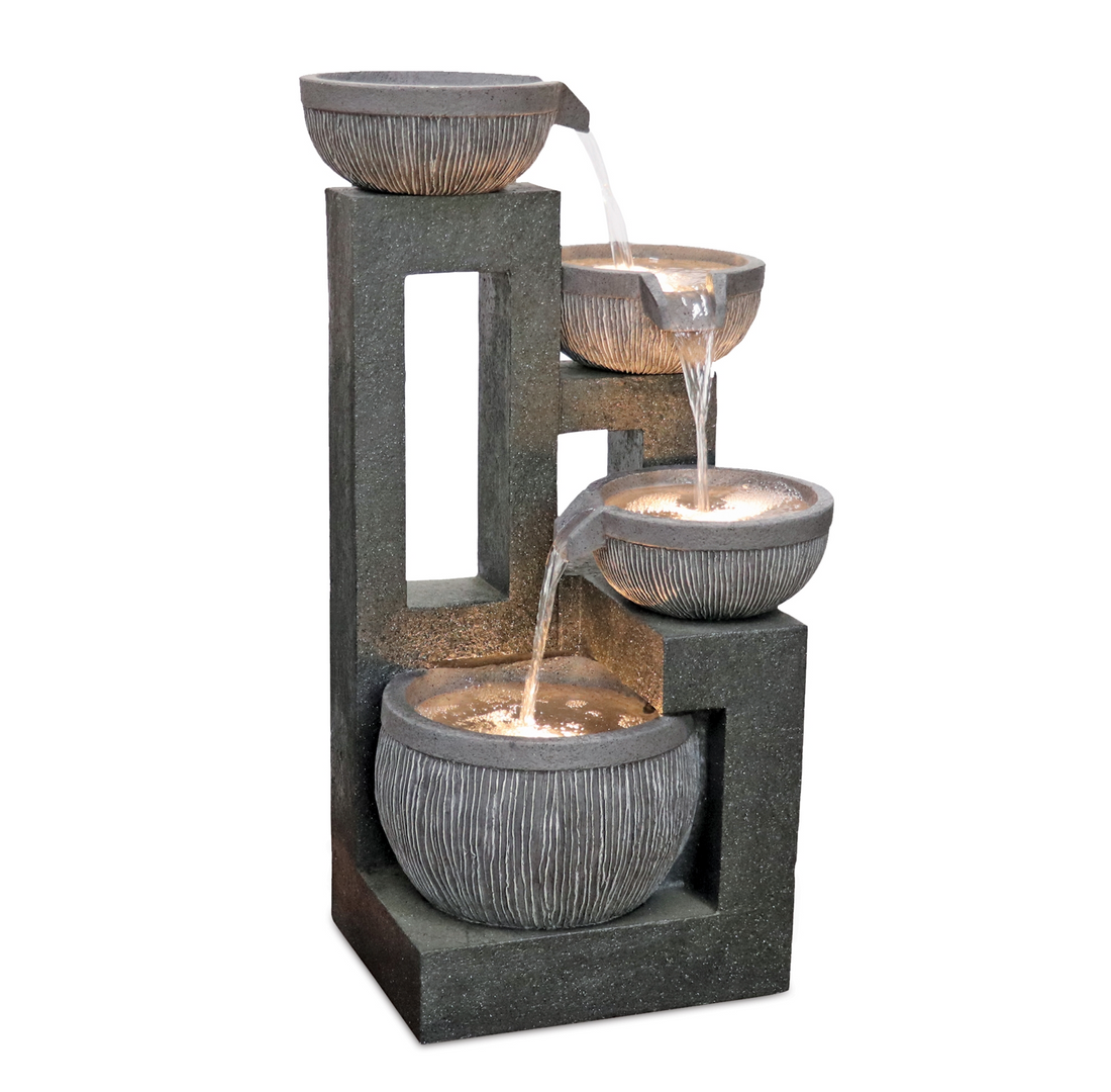Bowl Water Fountain, 32.5"-Seasonal Decor-Simple and Grand-Simple and Grand