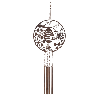 Metal Wind Chime, 33"-Seasonal Decor-Simple and Grand-Bee-Simple and Grand