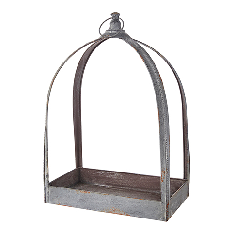 Metal Display Lantern, 20.5"-Seasonal Decor-Simple and Grand-Simple and Grand