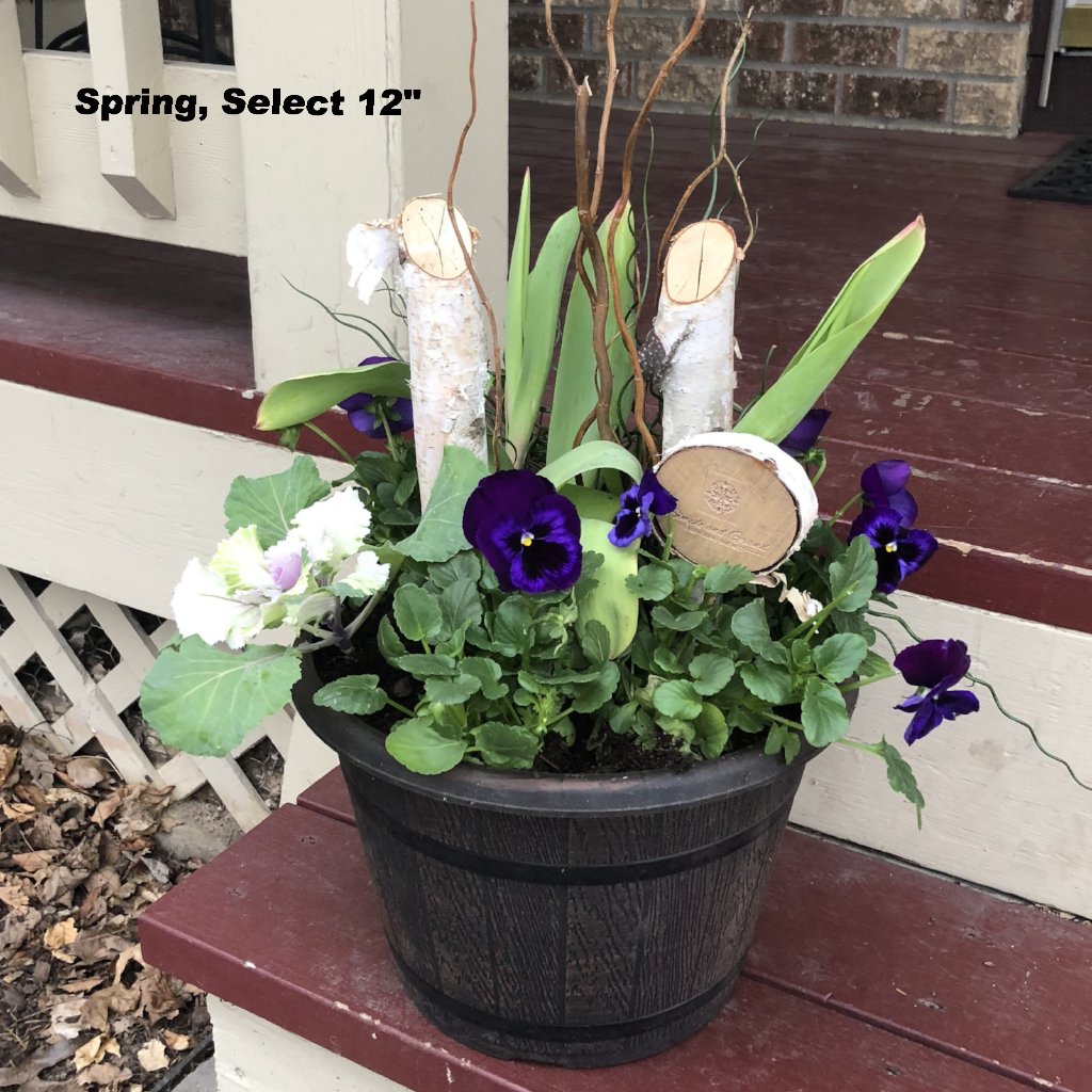 Planter Insert Delivery Subscription - Use Your Own Container-Simple and Grand-Round-9&quot; Round (9&quot; Top x 6.25&quot; Tall x 6.75&quot; Bottom)-Full Sun-Simple and Grand