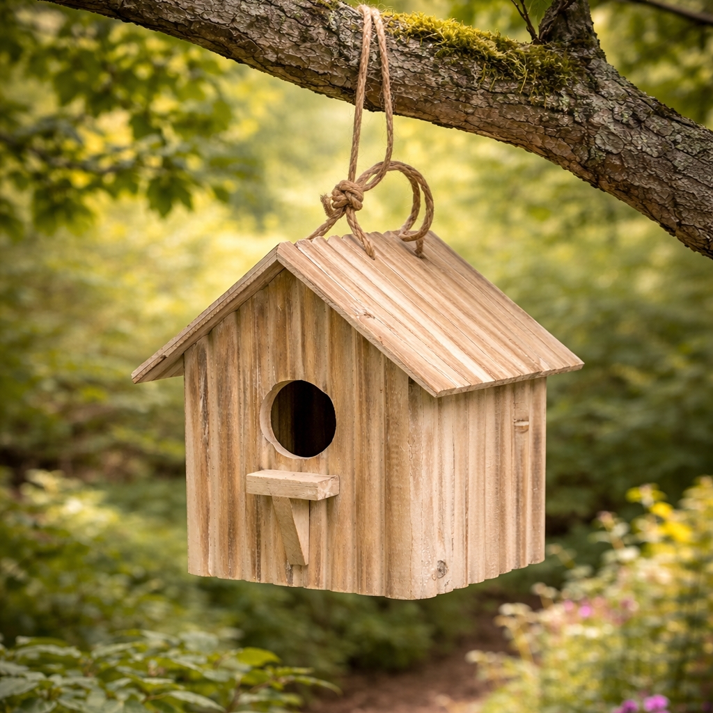 Birdhouse, 9"-Seasonal Decor-Simple and Grand-Simple and Grand