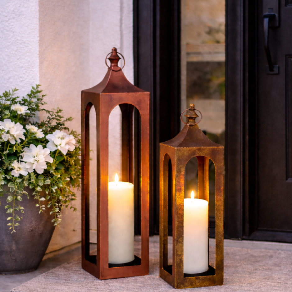 Copper Lantern, Set of 2-Seasonal Decor-Simple and Grand-Simple and Grand