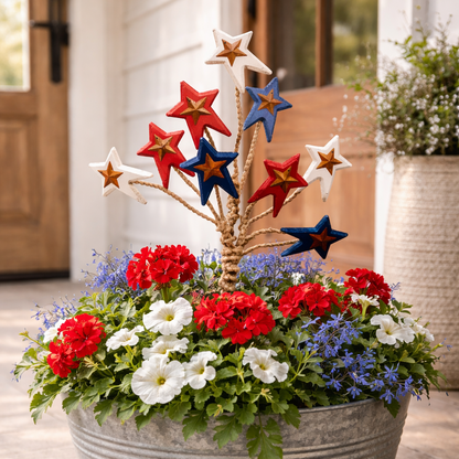 Wired Star Spray, 14"-Seasonal Decor-Simple and Grand-Simple and Grand