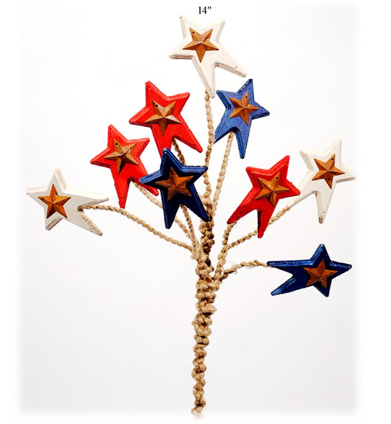 Wired Star Spray, 14"-Seasonal Decor-Simple and Grand-Simple and Grand