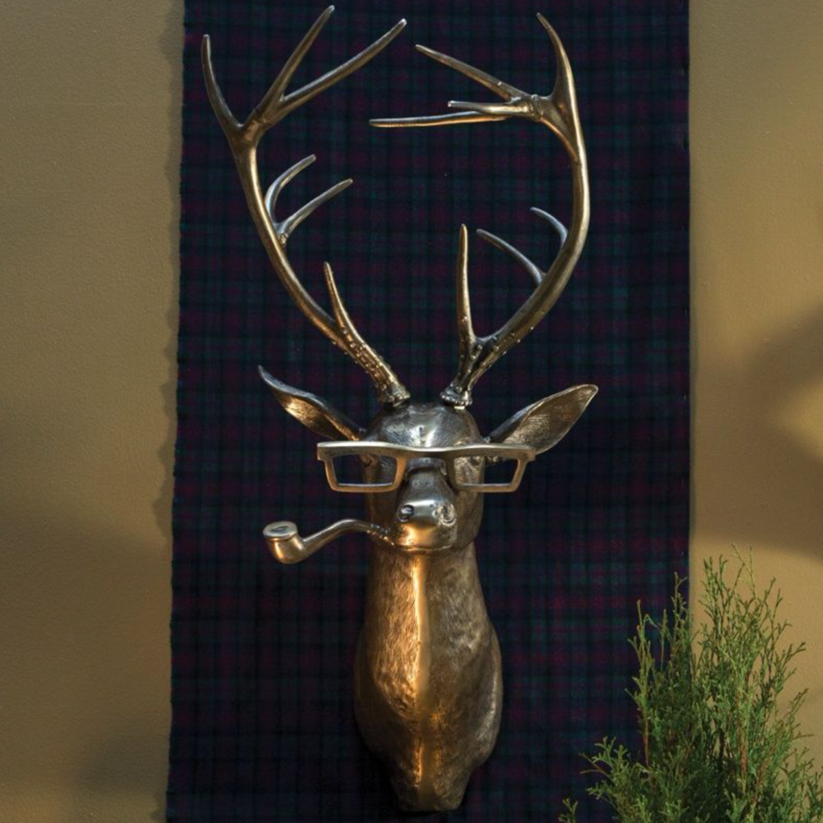 &quot;Frankie&quot; Stag Wall Mount, 47&quot;-Seasonal Decor-Simple and Grand-Simple and Grand
