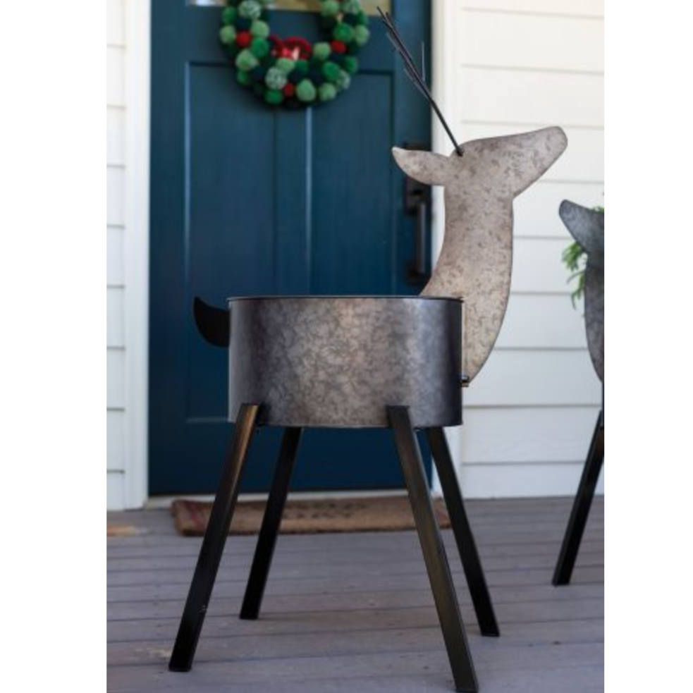 Reindeer Plant Stand, 36&quot;-Seasonal Decor-Simple and Grand-Simple and Grand