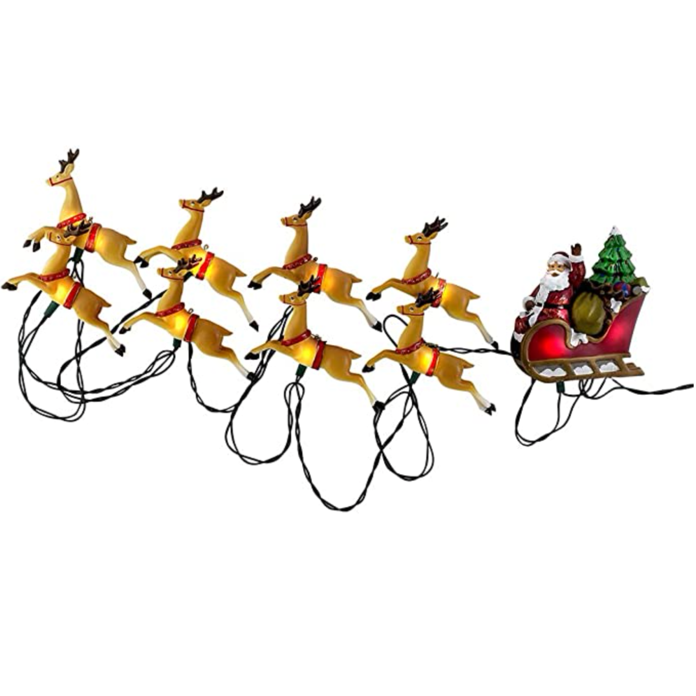 Santa's Sleigh Ride Lights, Kurt Adler-Simple and Grand-Simple and Grand