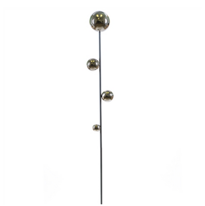 Stainless Ball Stake, Set of 2-Seasonal Decor-Simple and Grand-Simple and Grand