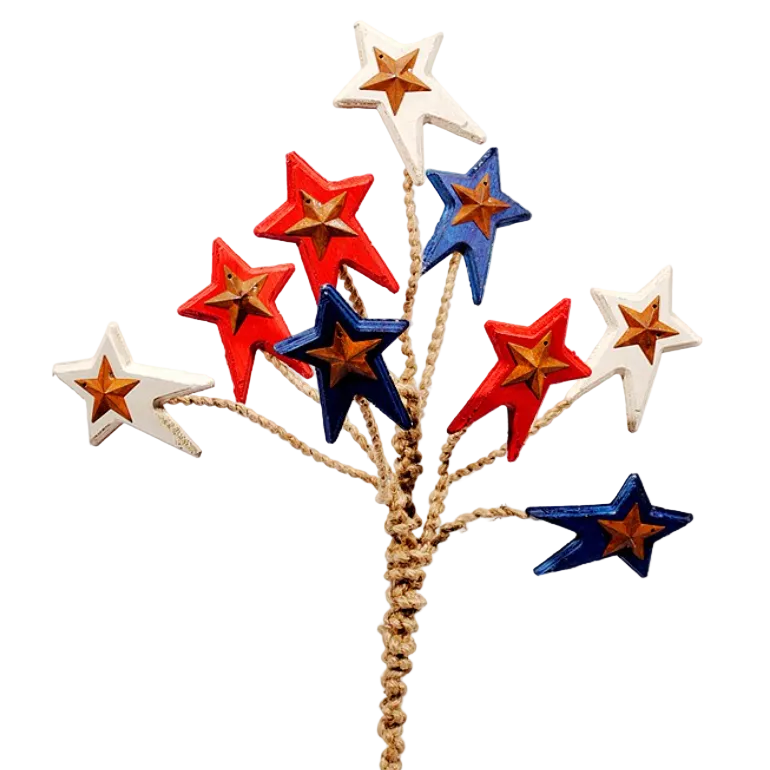 Wired Star Spray, 14"-Seasonal Decor-Simple and Grand-Simple and Grand